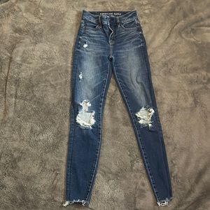 American eagle High Rise Skinny Dream Jean size 00
